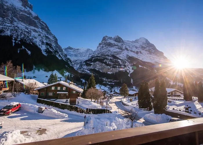 Atemberaubende Sicht Auf Eiger Nordwand